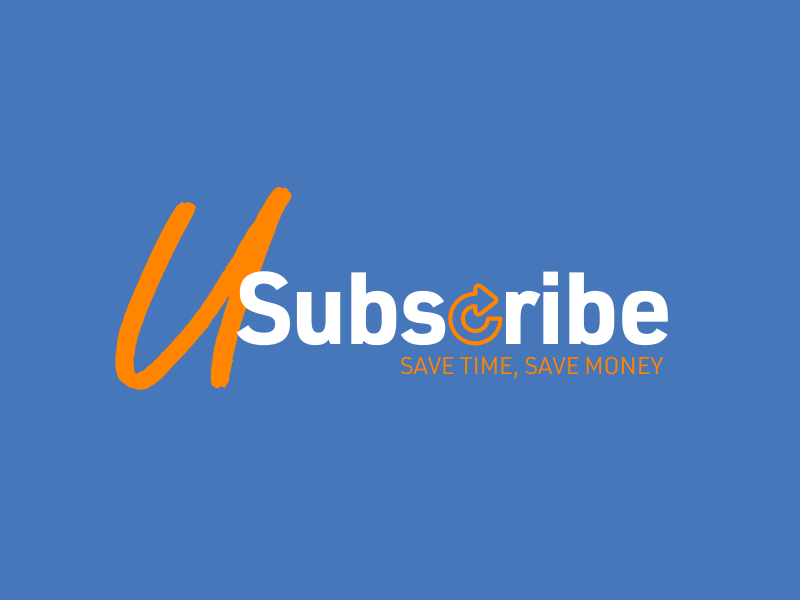 U-Subscribe Logo | Save Time, Save Money